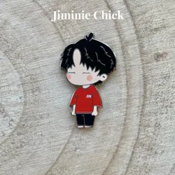 Chibi Bangtanimals - emaliowana szpilka - jiminie chick