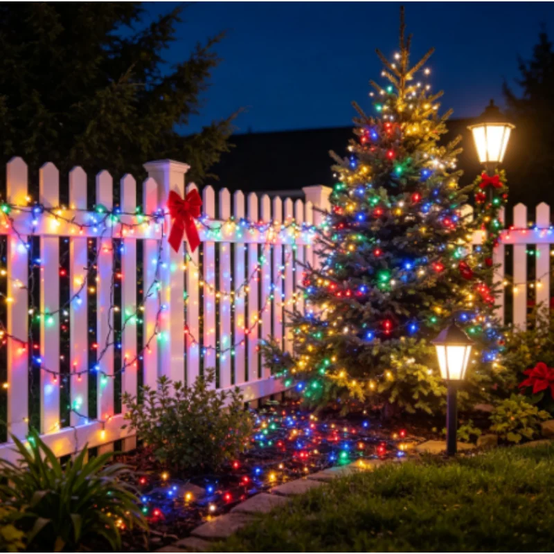 Solar String Lights Outdoor Waterproof 8 Modes Garland for Tree Party Garden Patio Balcony Yard Lawn Backyard Wedding Decor