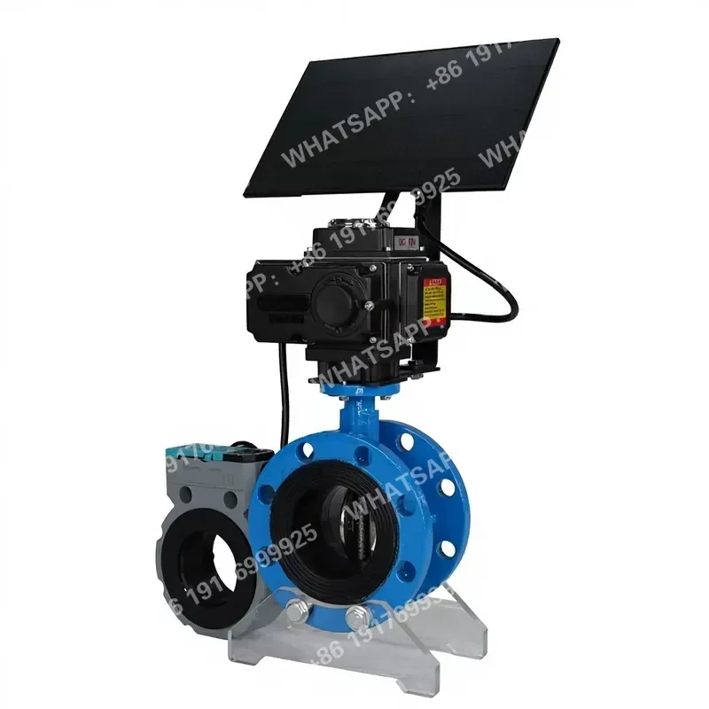 Solar Electric Valve Control Equipment for Butterfly Valves with Water Support Dn50-Dn200 Port Size Farm Irrigation Systems
