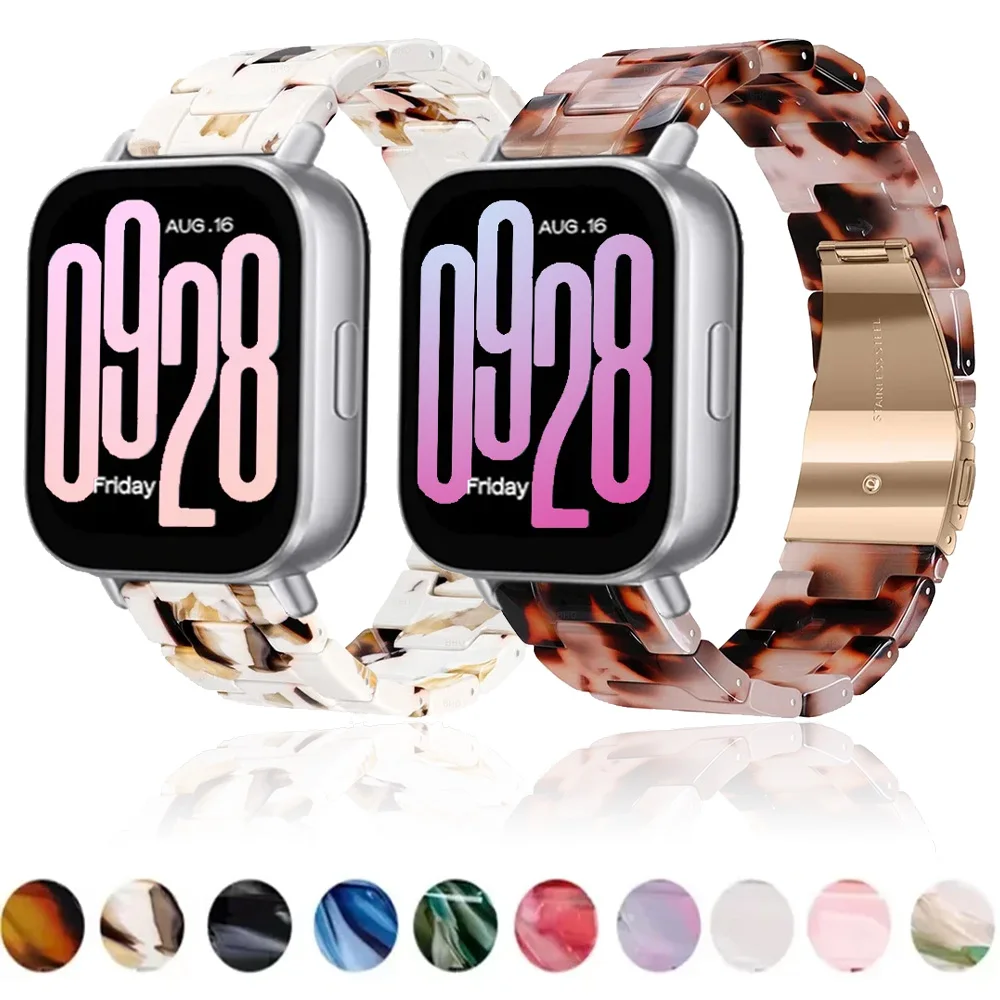 20mm 22mm Resin Strap For Redmi Watch 5 Lite/Active Xiaomi Watch 5-S5-4-3-2 Fashion Replaceable Bracelet For Amazfit Bip Max 6 5
