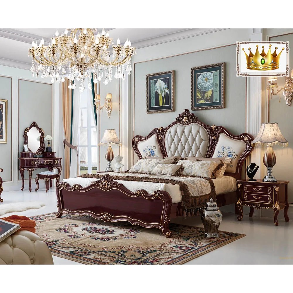 American modern style royal furniture antique 5 star hotel bedroom sets