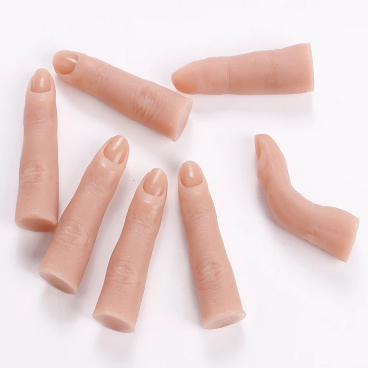Silicone Artificial Nails Finger Practice Show Nails Practice Fingers