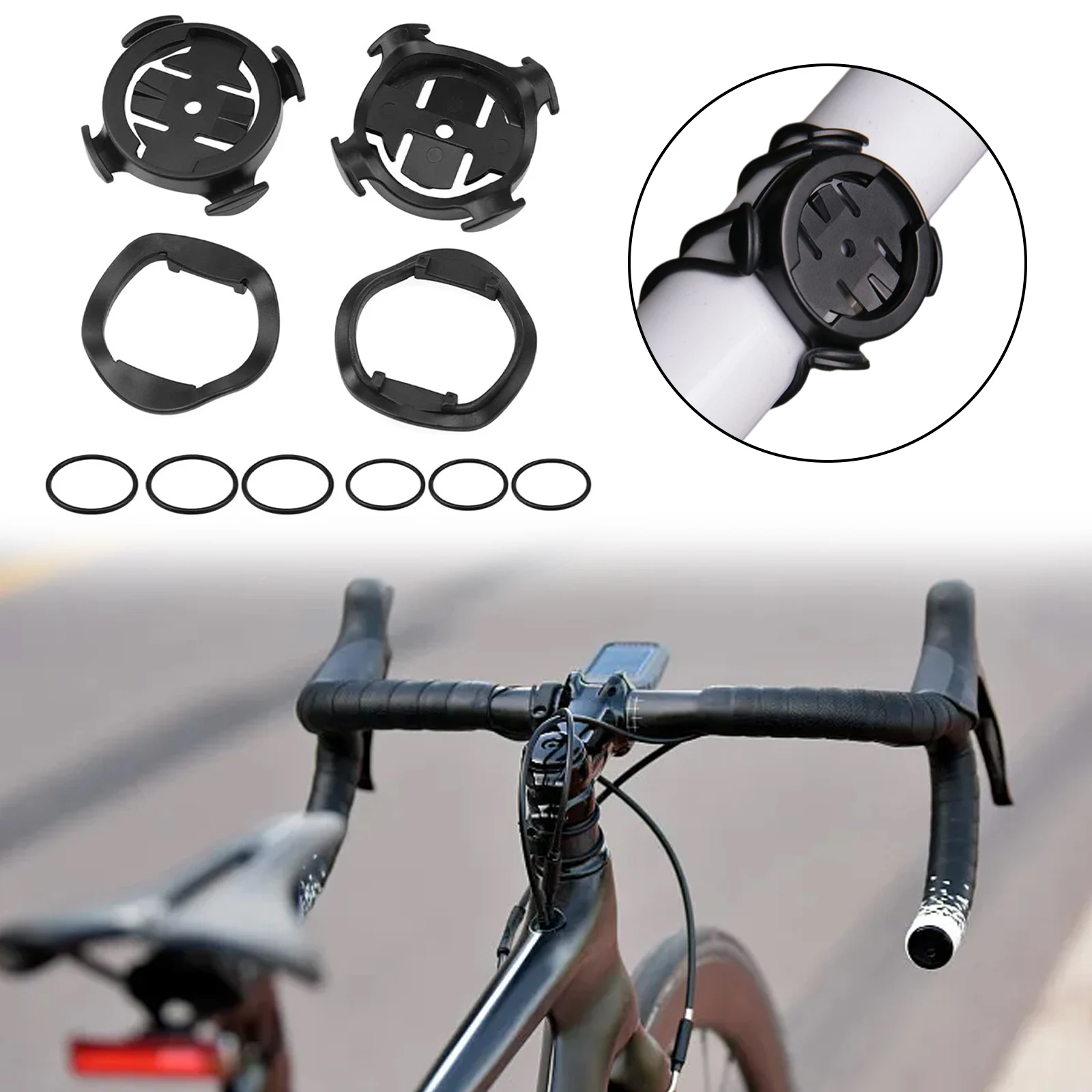 2 Pack Bike Computer Bike Mount for Garmin For Edge 130 200 500 510 520 530 800 1000 Easy Install Wide Compatibility