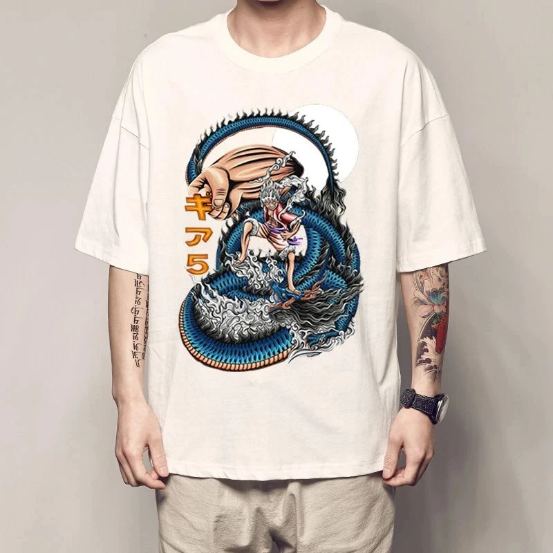 

ONE PIECE Luffy Cosplay Anime Comic T-shirt Vest Undershirt Men's and Women's Printed T-shirt Comfortable and Breathable