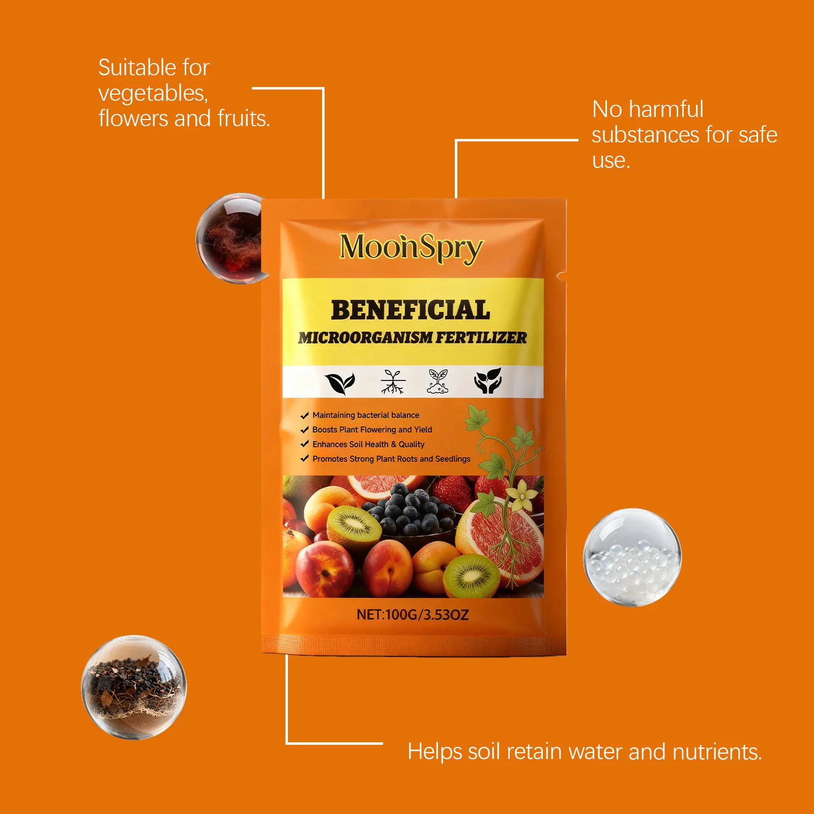 Plant Growth Fertilizer Microbiota Balance Maintaining Microbiota Stability Improving Flowering and Harvesting Fertilizer