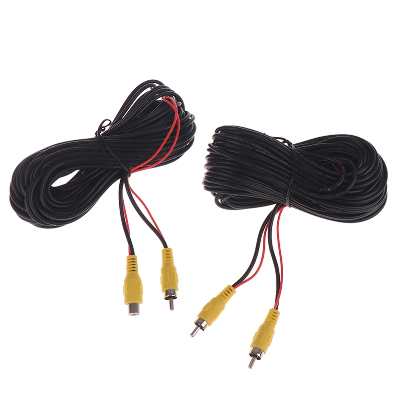 1 قطعة ذكر أنثى سيارة عكس كاميرا الرؤية الخلفية فيديو تمديد وصلة كابل 6-20 متر