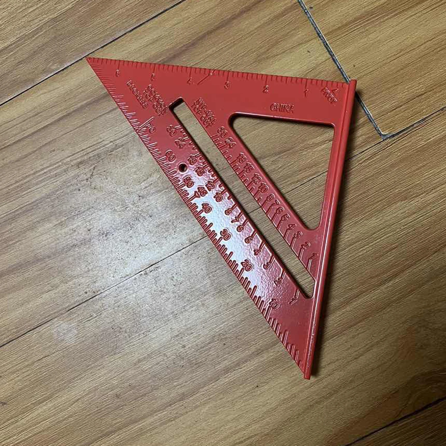 Imagem -06 - Medição de Alumínio Carpenter Regra do Triângulo 90 Graus Ângulo de Espessamento Régua Quadrada Layout Tool