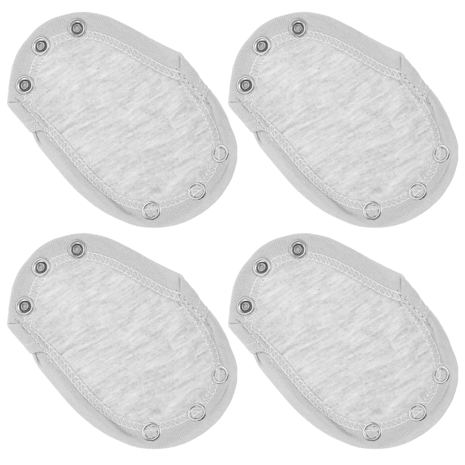 4 Uds extensor de mono monos a presión almohadillas de extensión algodón suave gris recién nacido niño cómodo doble capa para