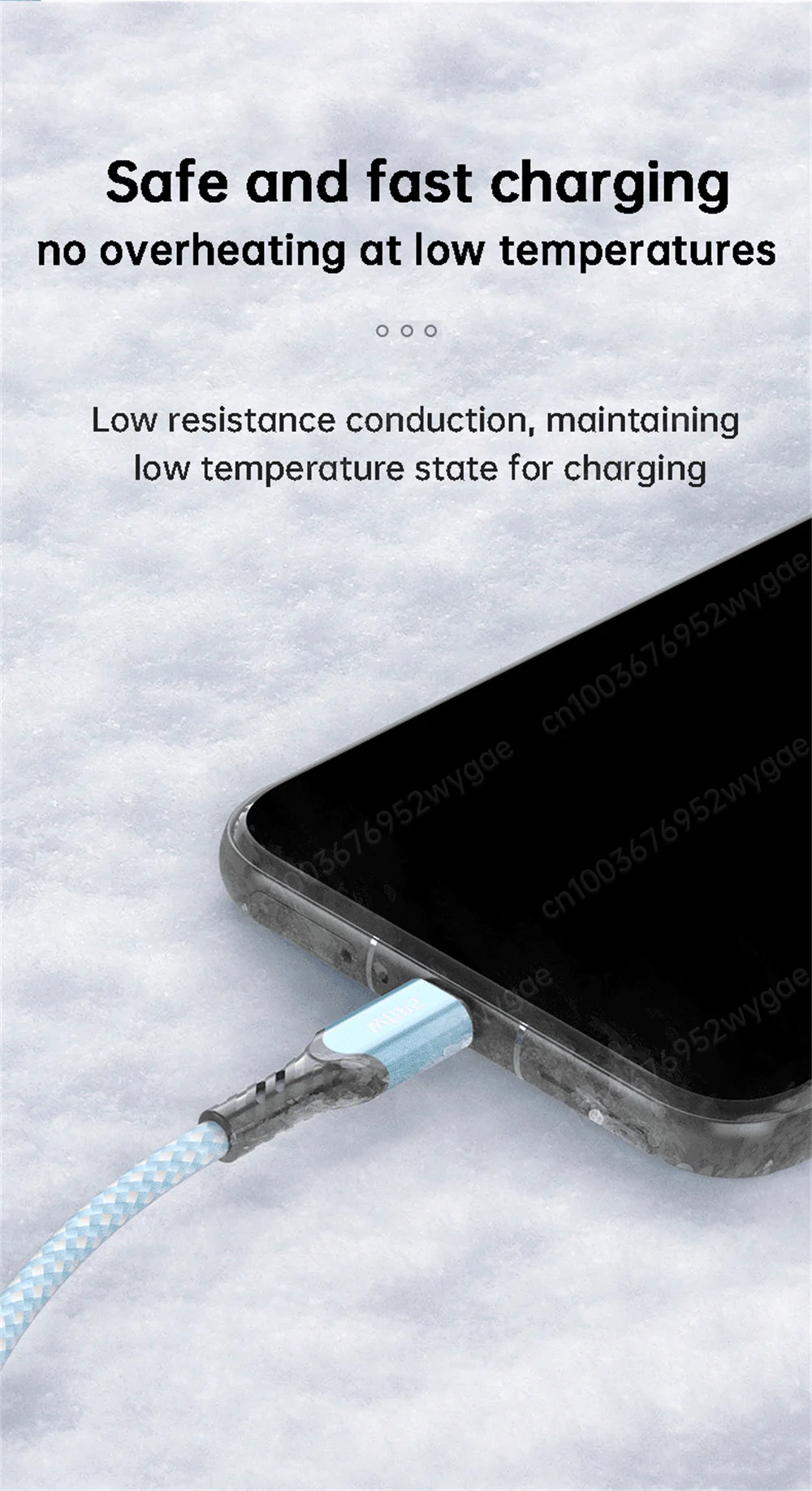 NNBILI Nylon Braided Type C Charger Cables 240W Fast Charging High-speed Data Transfer Data Wire for Android Samsung Xiaomi 