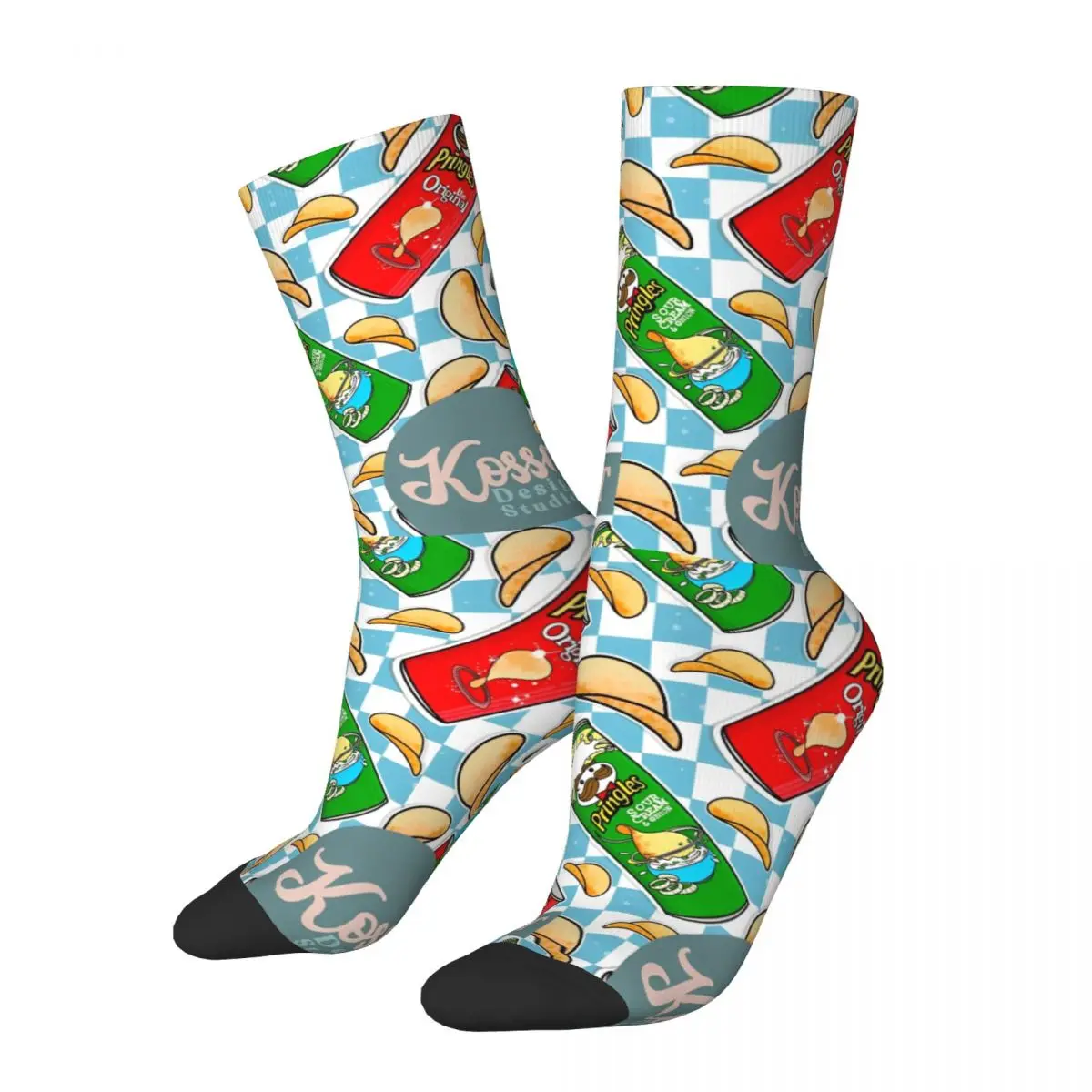 Pringles Chip Socks Autumn Stockings Korean Women Men Quality Socks Design Climbing Anti-Slip Socks