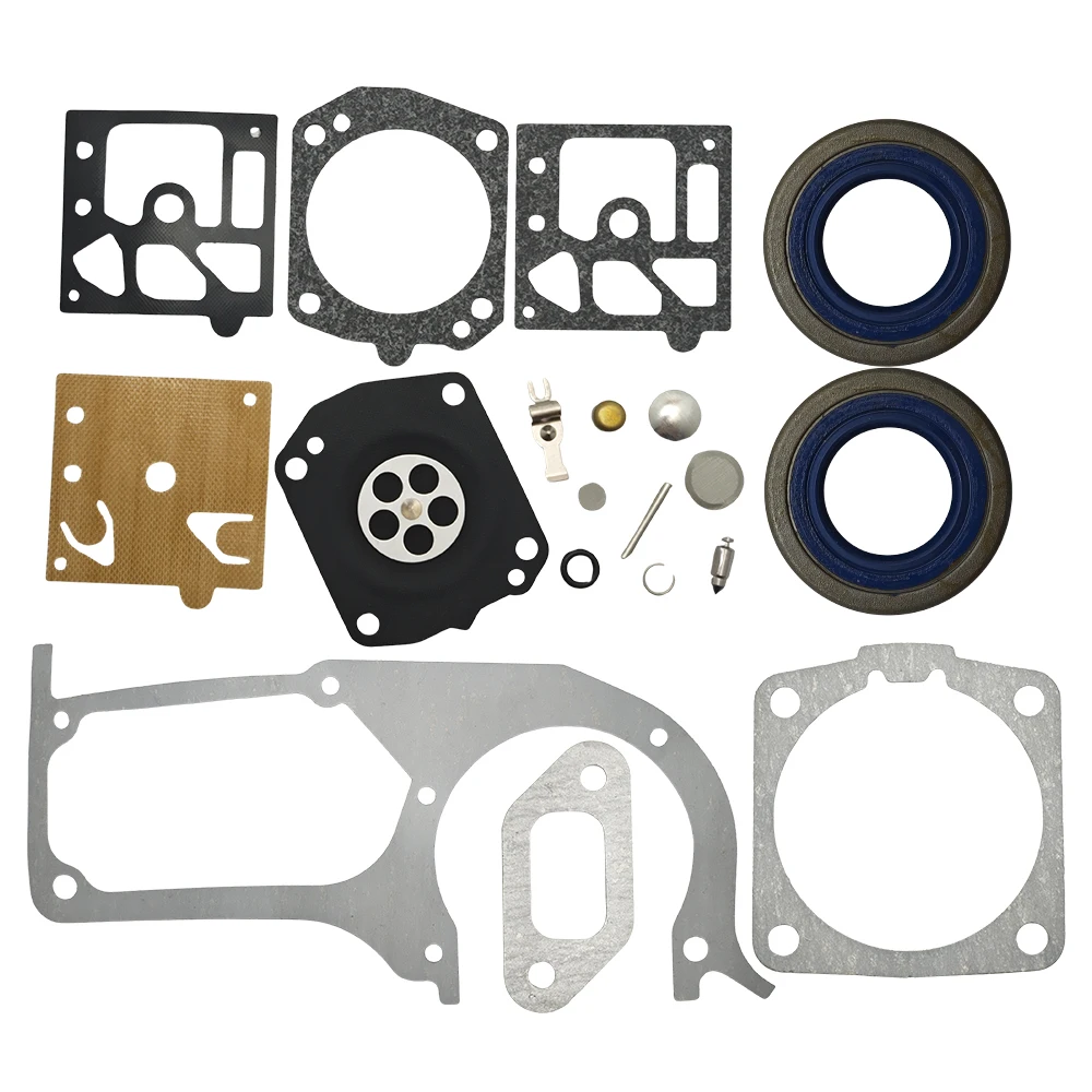 Crankcase Cylinder Muffler Gasket Repair Kit for Husqvarna 357 357XP 359 359XP Replace for 503 96 66-01 Walbro K22-HDA