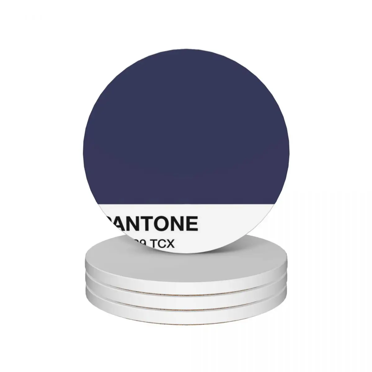 

Pantone Blue Ribbon Ceramic Coasters (Set of 4) anti slip cute cup Coasters