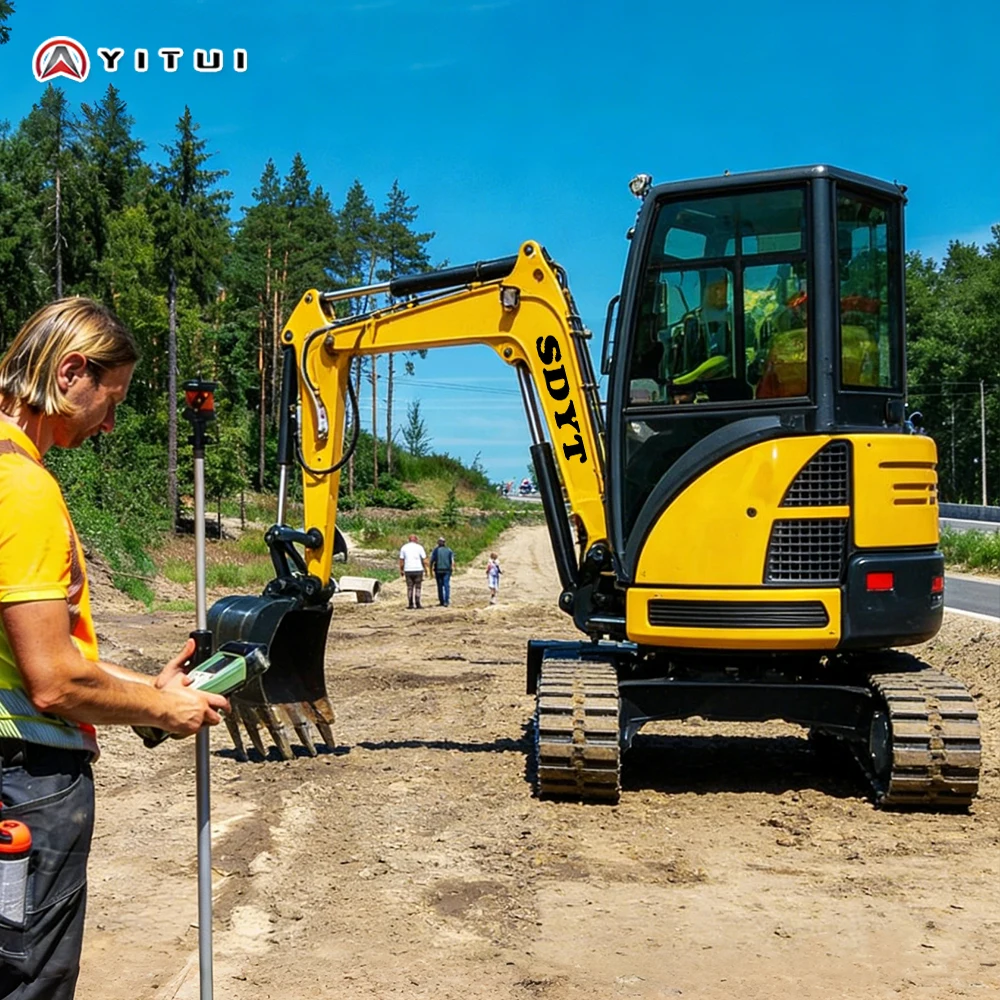 

The Body Can Rotate 1.8 Ton Of Small Excavator Supporting Accessories Euro 5 Certification Family Cab Small Excavator Customized