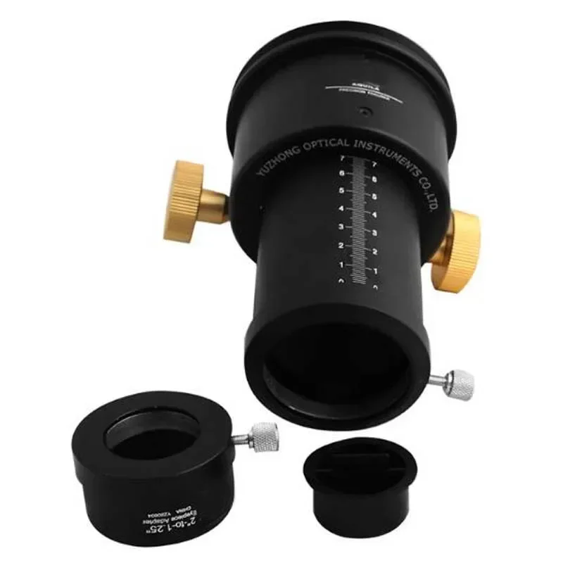 Crayford Focuser 10:1 kecepatan tunggal 2 ", untuk refraktor benang dengan 2" hingga 1.25 "Aksesori teleskop astronomi