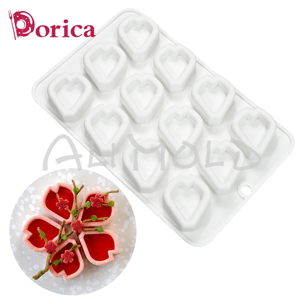 Sakura Petals Silicone Mold for Baking Chocolate Mousse Cake Mould DIY Soap Candle Gypsum Model Cake Decoration Kitchen Bakeware