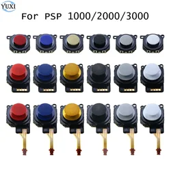 YuXi 1PC Black 3D Analog Joystick Button Sensor Module + Thumb Stick Caps Replacement Part For PSP 1000 2000 3000 Console
