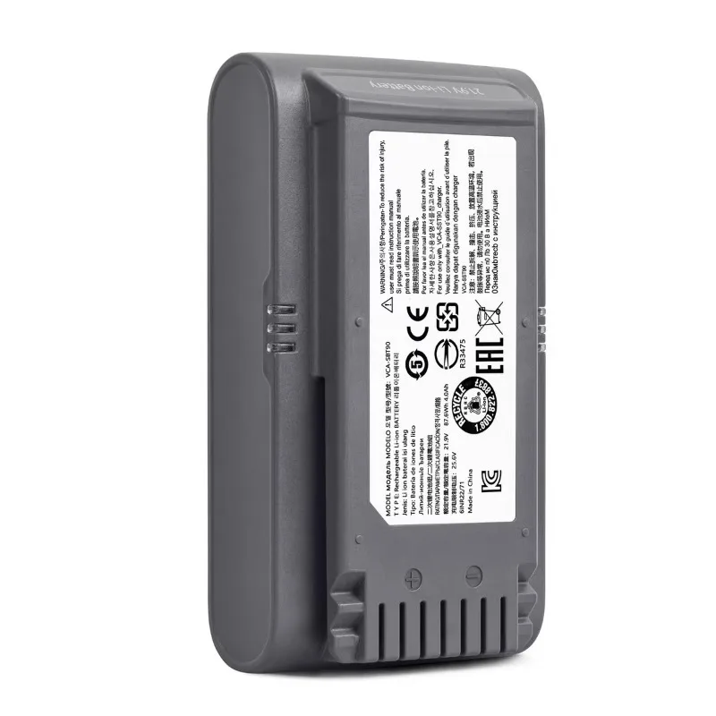 Bateria VCA-SBT90 6000mAh para Samsung Jet 75 75+ 90 90+ Series aspirador de pó novo de alta capacidade