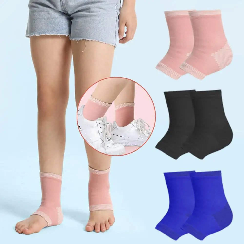 1pair Children's Knitted Ankle Support Brace Compression Wrist Running Children Support Support Ankle Sports Kids Elbow Ela S7u6