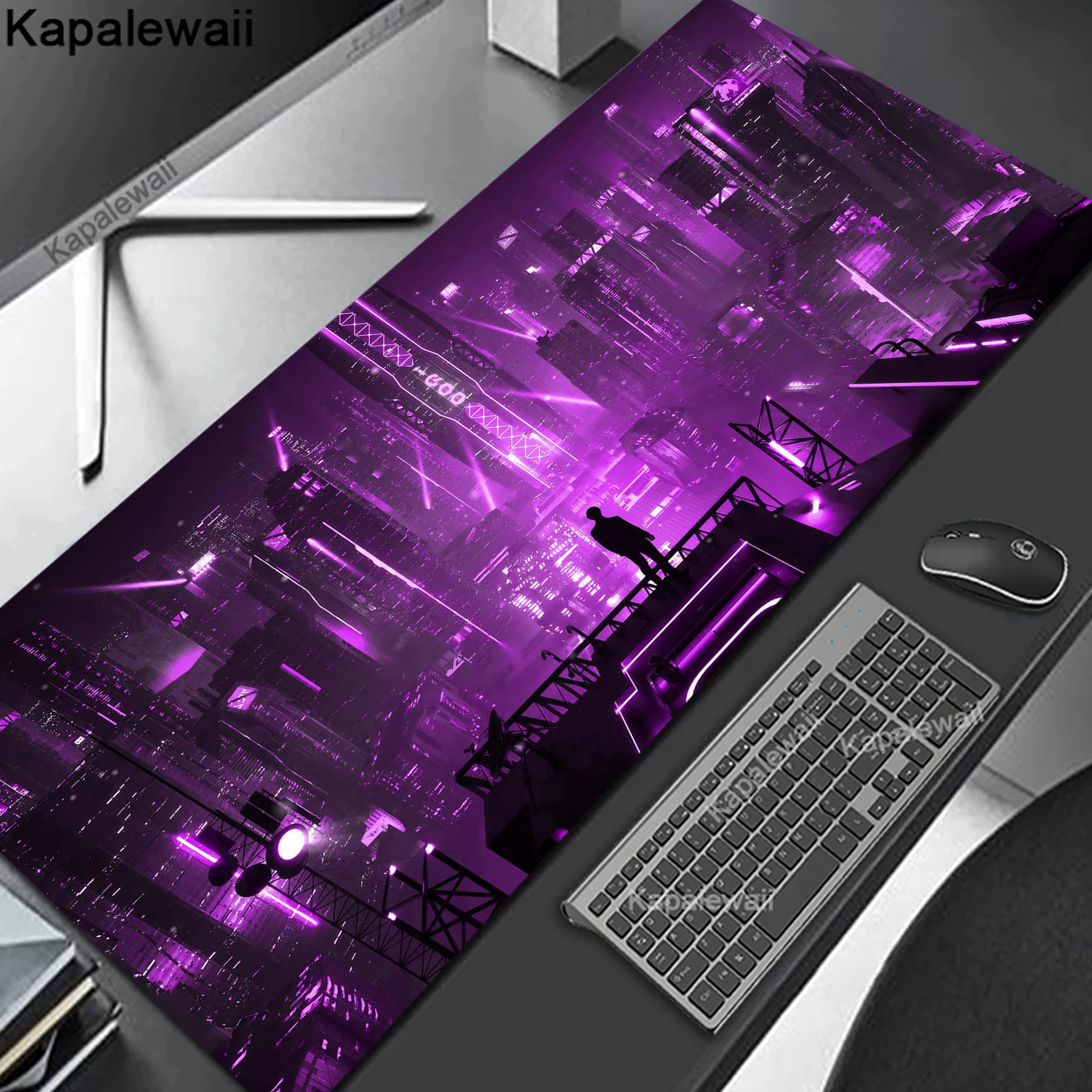 Imagem -03 - Borracha Gaming Mousepad para Office Gamer Mouse Pad Tapete de Teclado Mesa pc Pixel Xxl 900x400 mm