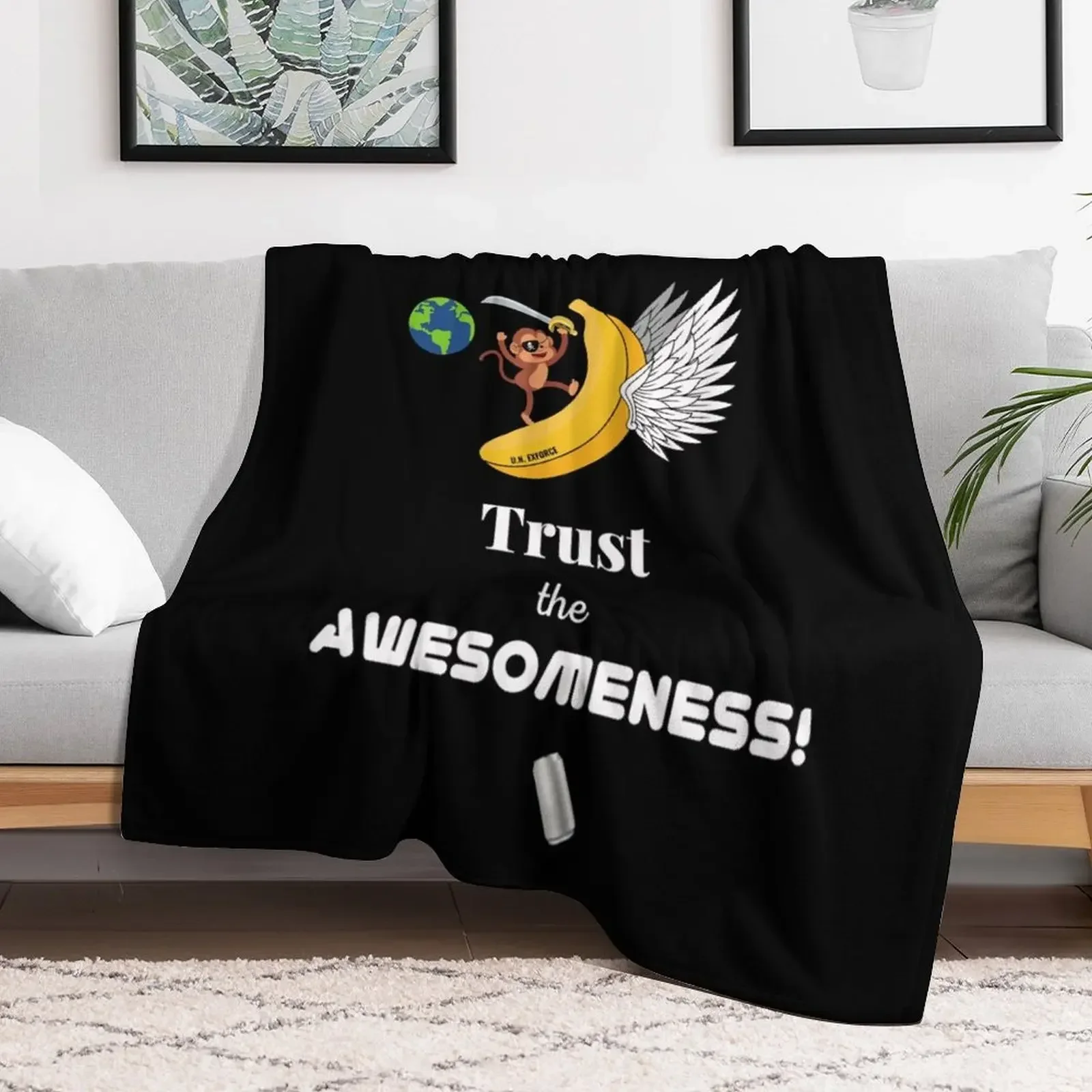 

Trust The Awesomeness! - Expeditionary Force - Skippy.Essential Throw Blanket Kid'S Bed linens Blankets