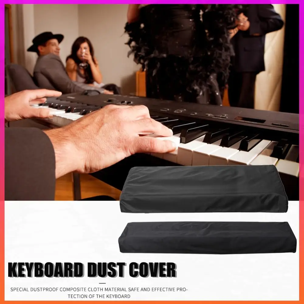 Hot Sale elektronische pianohoes Bekwame vervaardiging Sleutel Elektronische digitale pianohoes Stofdichte pianotoetsenbordhoes Zwart