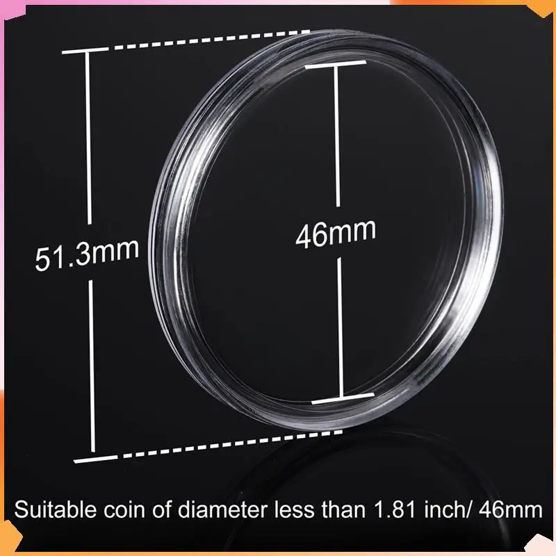 B94A 40 Mm Coin Capsules Coin Case Coin Holder Storage Container With Storage Box For Coin Collection Supplies (240 Pieces)