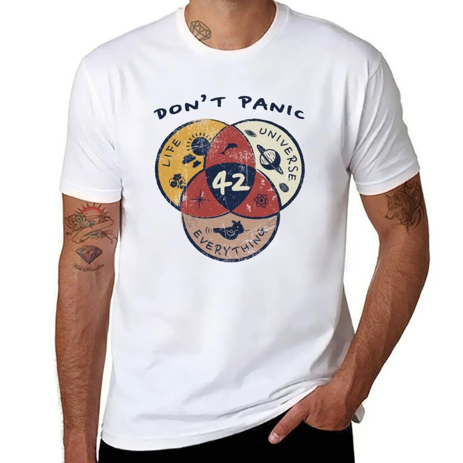 

Venn Diagram: Life, the Universe & Everything T-Shirt man t shirt summer man t shirts cotton