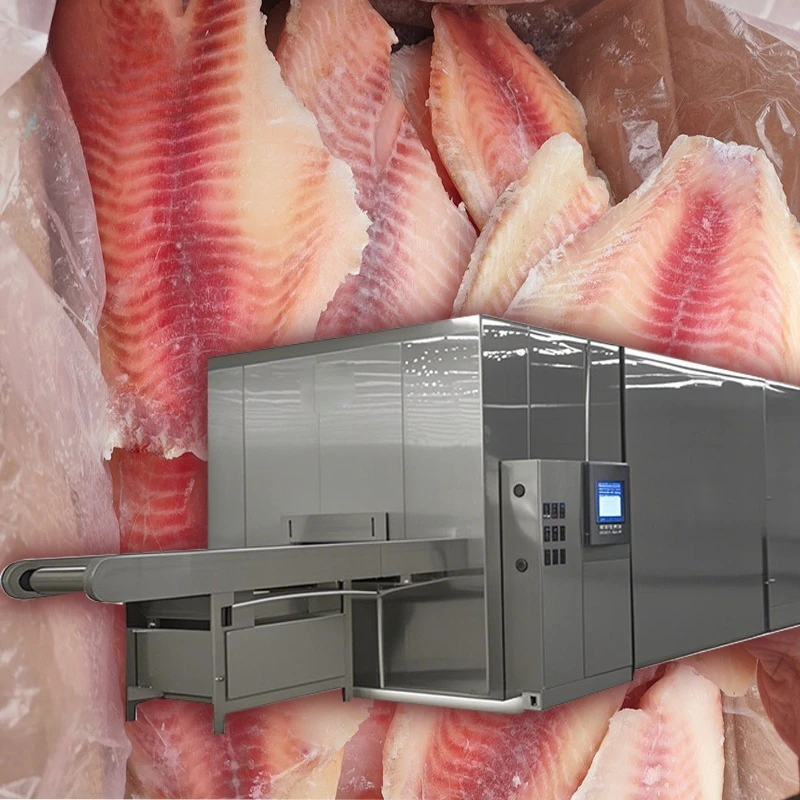 Airo Industrial Efficient Shrimp Fish for Fish/Shrimp/SeafoodTuna Iqf Freezer Tunnel Freezer Quick Freezer With CE Certification