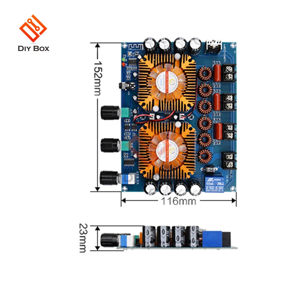 XH-A128 wysokiej mocy karta do cyfrowego wzmacniacza mocy TDA7498E 160WX2 + 220W Stereo 2.1 wzmacniacz kanałowy moduł