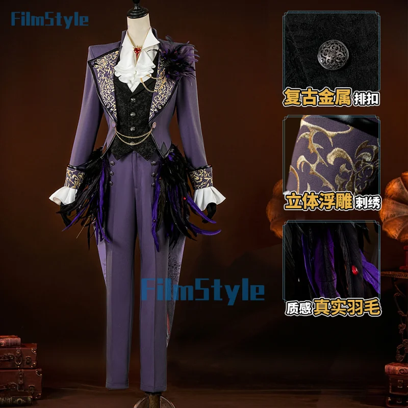 

FilmStyle Composer/Frederick Kreiburg Cosplay Identity V Costume The Official Halloween Concert Daily Outfit Role Play Clothing