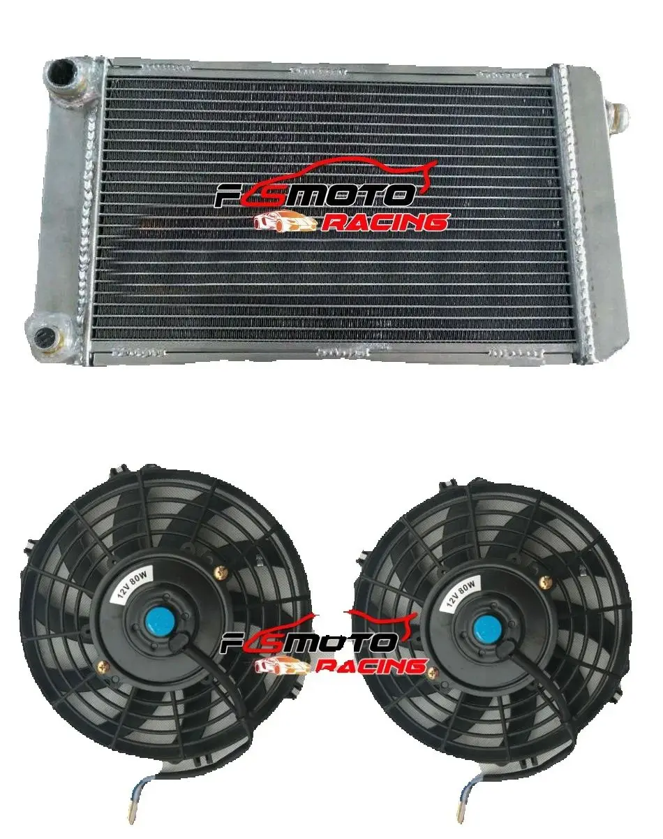 

Aluminum Radiator + Fans For MG MIDGET 1500 1975-1979 1976 1977 1978 MT