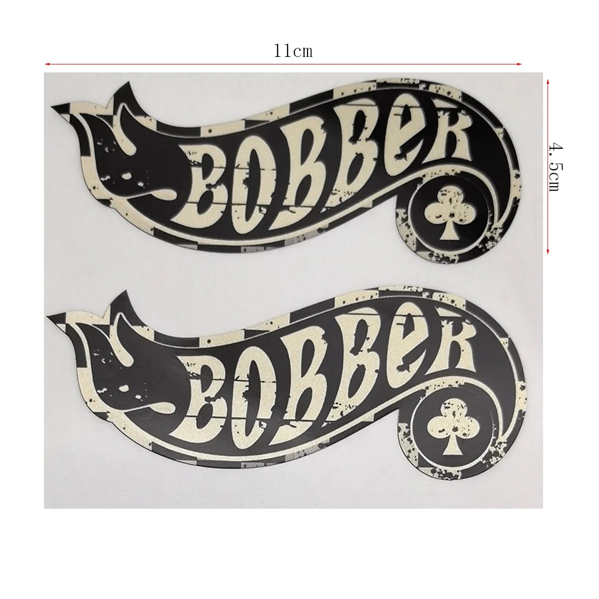 2 Stücke Reflektierende Biker Aufkleber Motorrad Aufkleber Bobber Old School Cafe Racer Aufkleber – Detail 6