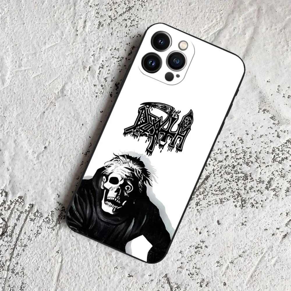 Old Deaths Mental Rock Band Phone Case for Iphone 15 14 13 12 11 Pro Max Xr X Xs Mini 8 Plus SE 2022 Black Soft Silicone Cover