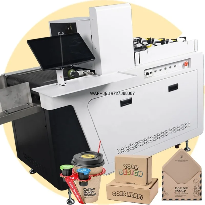 Giftec Single Pass High Speed Paper Coffee Cup Printing Machine Cmyk Envelope Carton Printer Bolsa De Paquete Impresora Auto