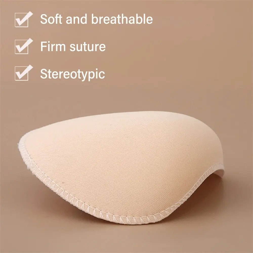 2Pairs Convenient DIY Apparel For Shirt Suit Coat Soft Padded Covered Set-in Sewing Shoulder Pad Sponge Shoulder Pads