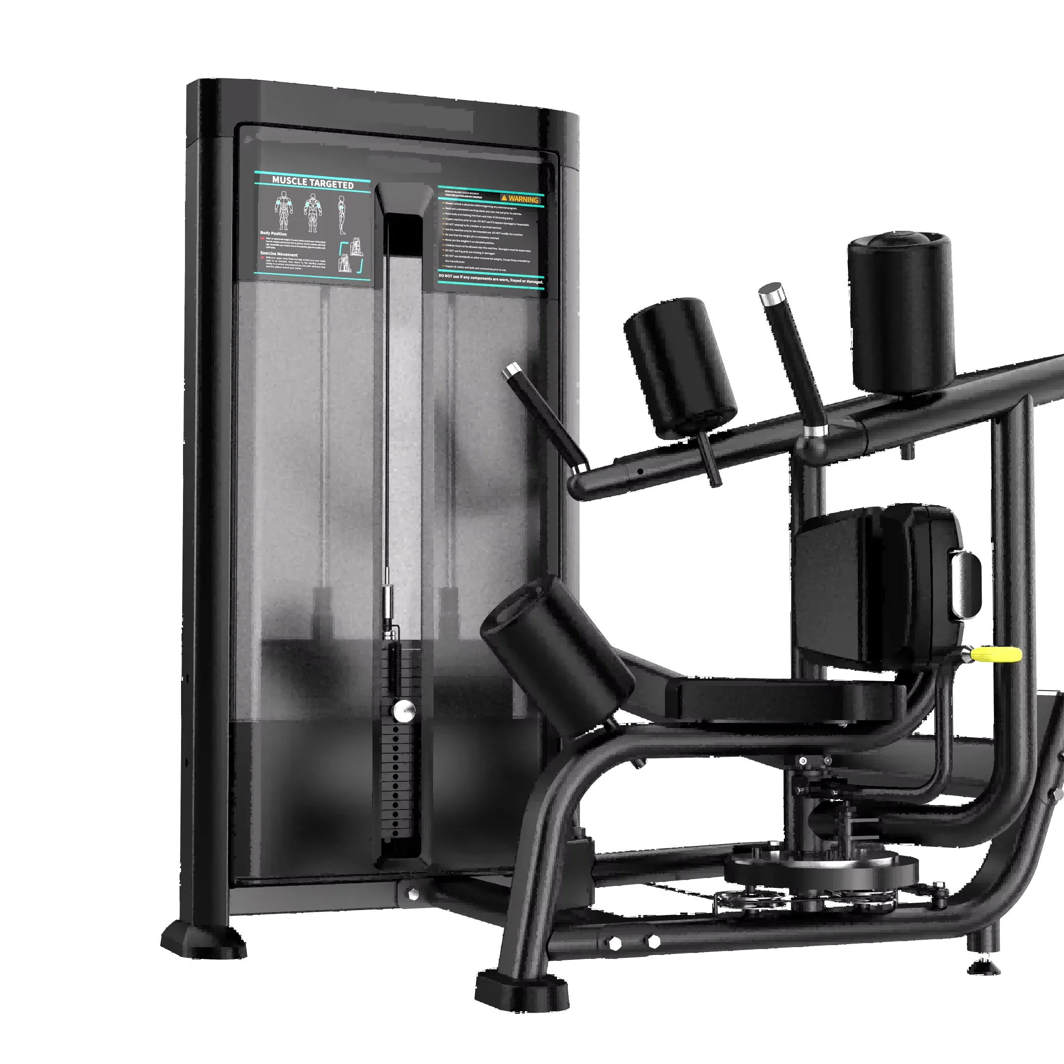 

Adjustable Commercial Chest Back Arms Exercise Fitness Body Building Machine Torso Rotary Dual DFT E-603 Gym Steel