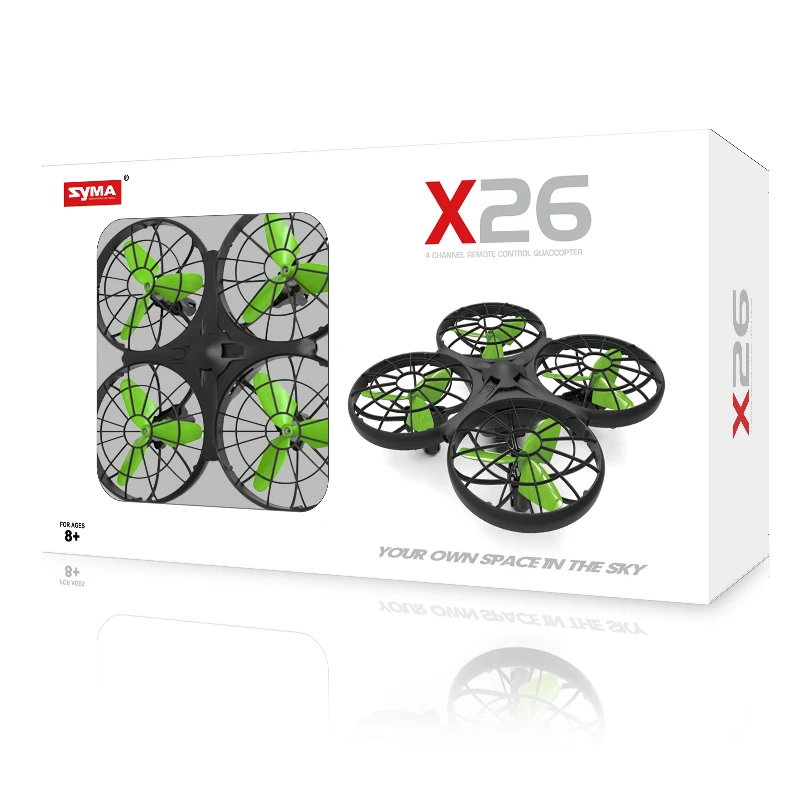 Syma X26 Rc Helicopter Mini Drone Infrared Obstacle Avoidance Sensory Remote Control Aircraft Toys for Children Kids