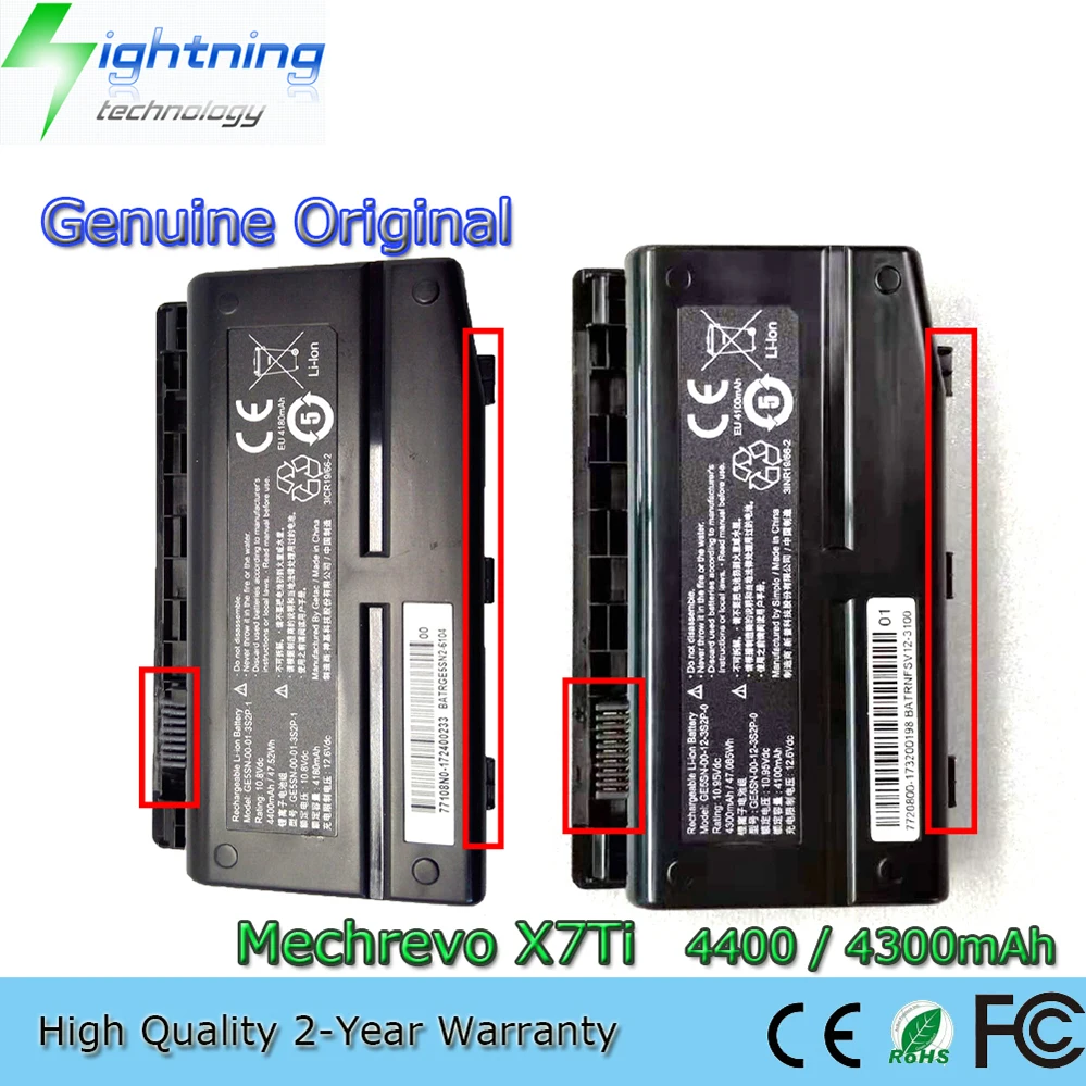 Оригинальная батарея GE5SN-00-12-3S2P-0 для Getac Mechrevo X7Ti-H, X7Ti-S1, MR X7Ti
