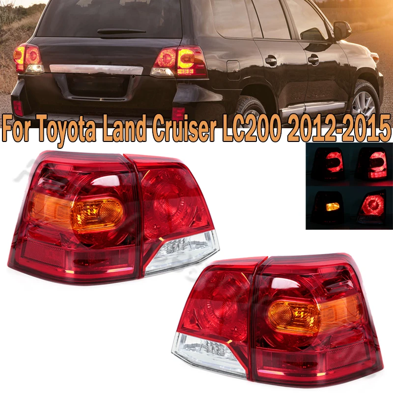 

Задний фонарь автомобиля в сборе, задний стоп-сигнал, поворотный сигнальный фонарь, задний фонарь для Toyota Land Cruiser LC200 2012-2015 8155060A80 8156060A60