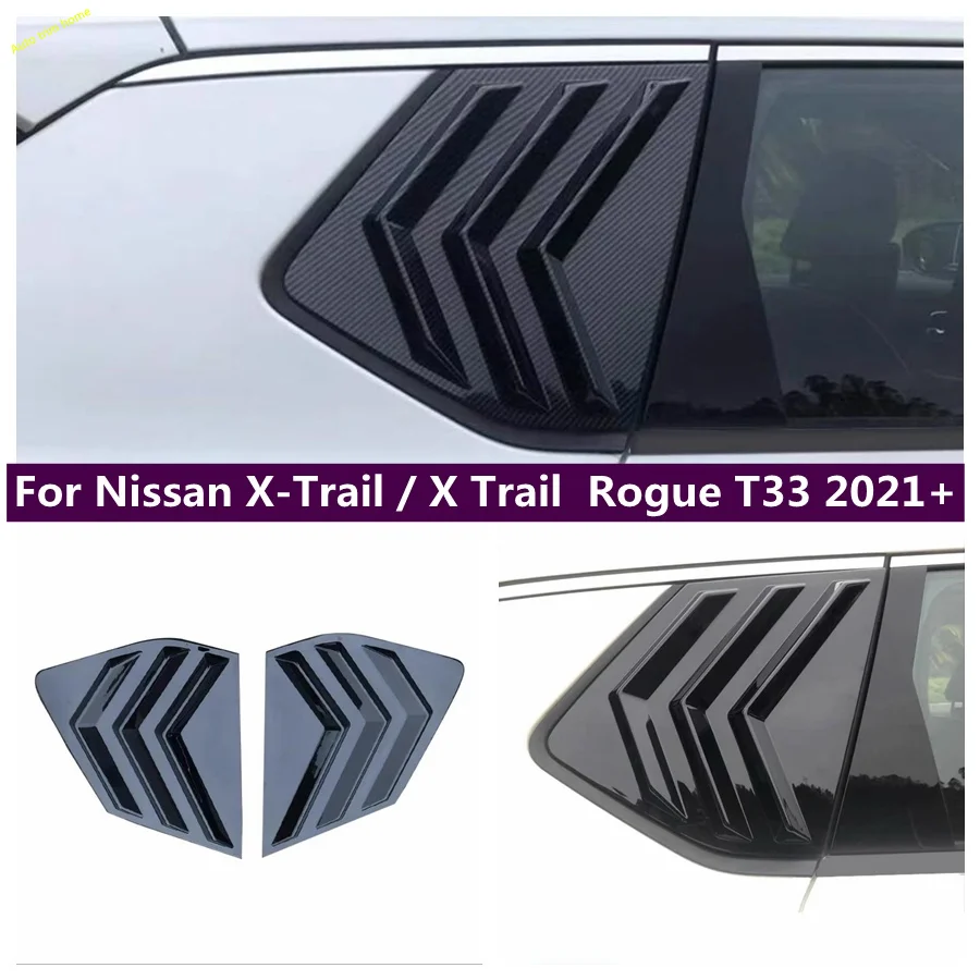 

Side Rear Window Scoop Louver Shutter Decoration Frame Cover Trim Accessories For Nissan X-Trail X Trail / Rogue T33 2021 - 2024