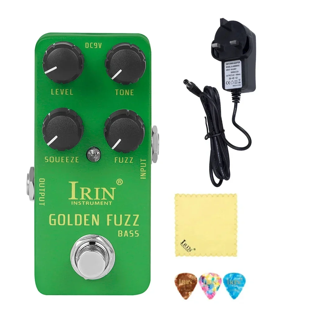 

IRIN RS-20 Golden FUZZ педаль для бас-гитары Deep/Scuzzy Fuzz электрическая педаль для бас-гитары, эффектные аксессуары для настоящей байпас гитары