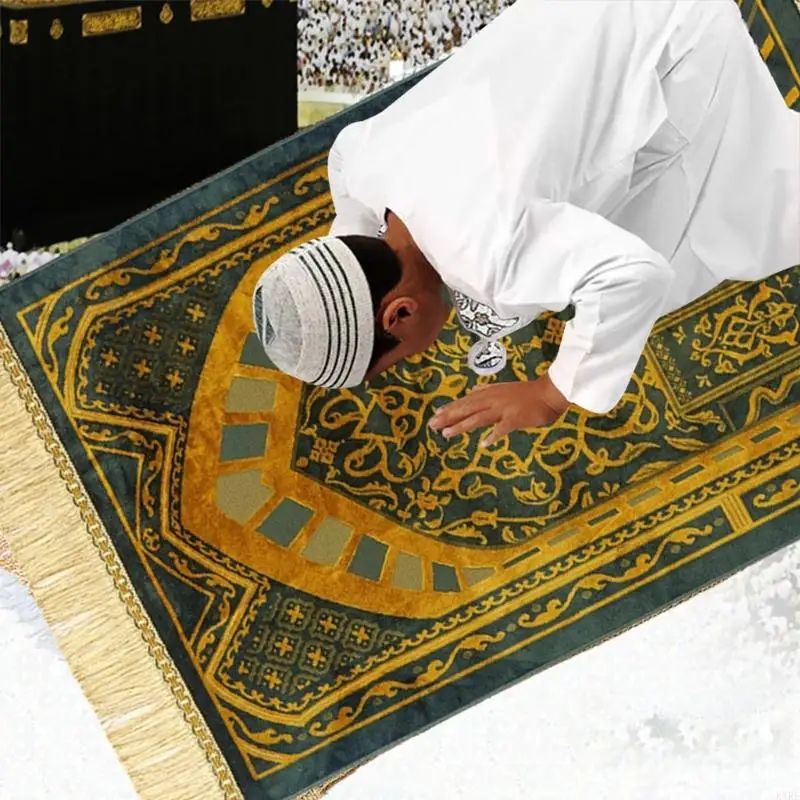 مسلمون الإسلاميون غير الإسلاميون الحصير الصلاة الناعمة سجاد صلاة السفر المحمولة