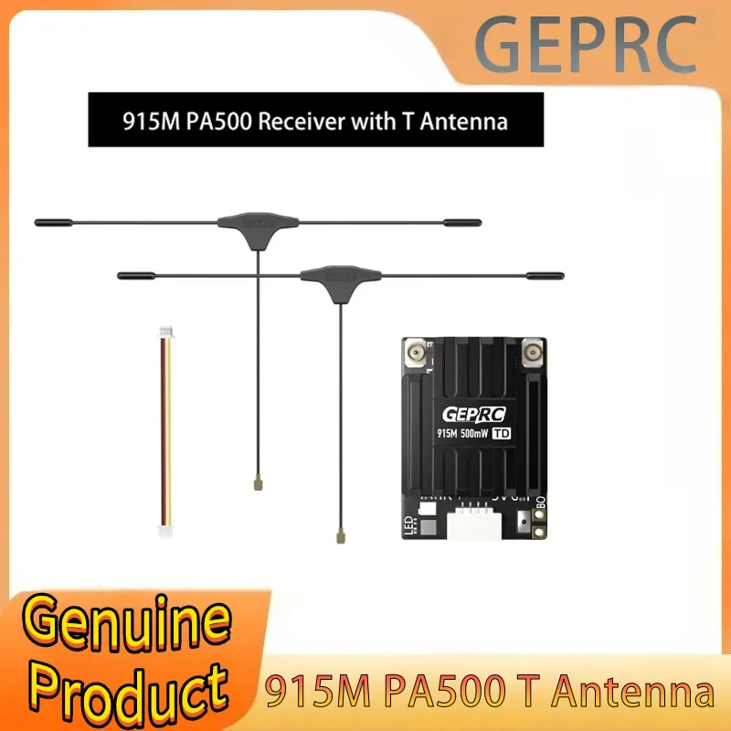 

GEPRC ELRS Dual PA500 Diversity Receiver 915M Мощный чип PA 500 МВт WIFI сплав корпус с ЧПУ для FPV квадрокоптера Запчасти для дронов