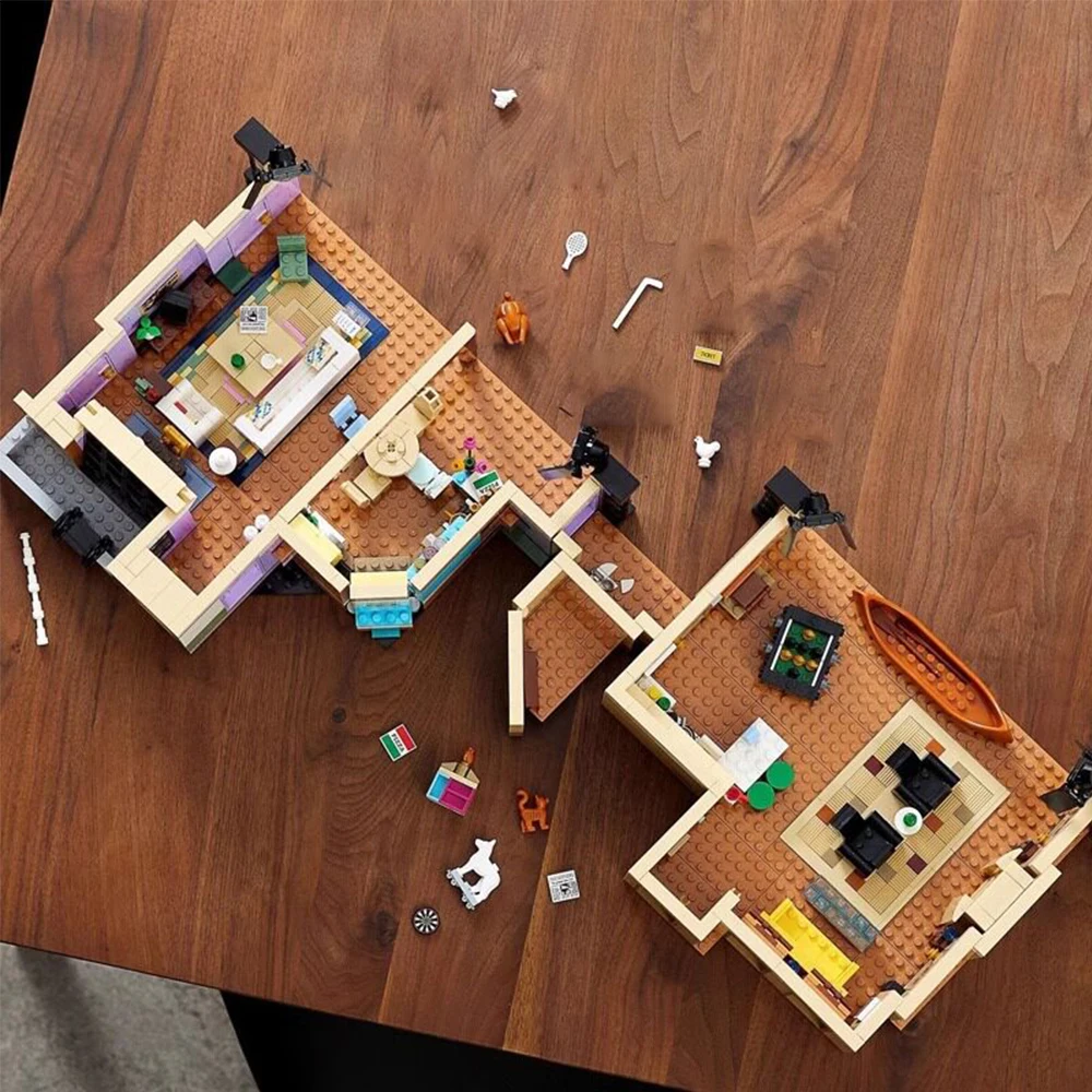Popular toys street view series hotel-style apartment building model building blocks youth educational assembly toys gifts