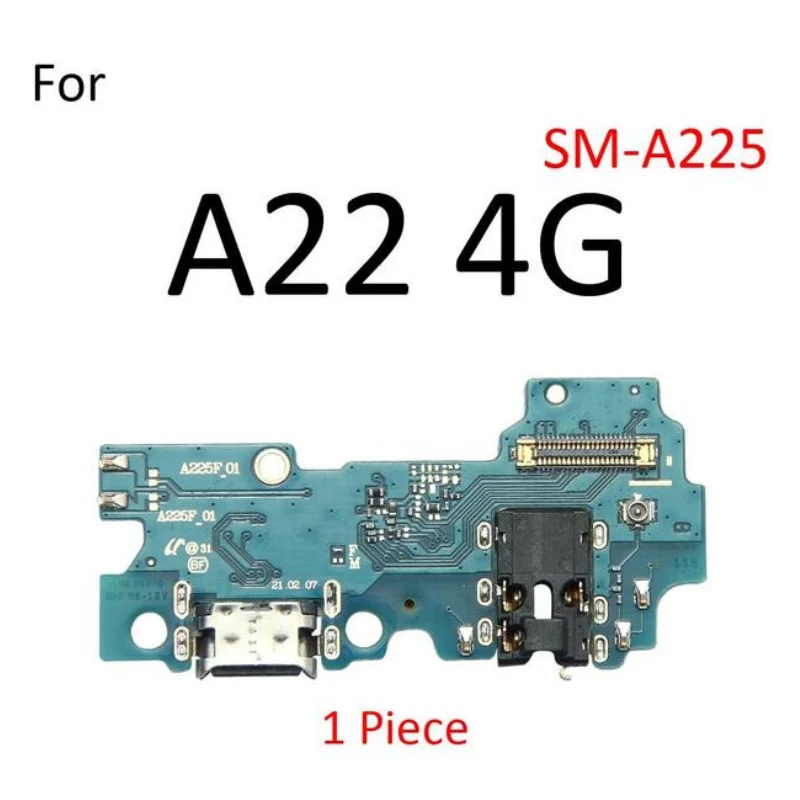 USB Charging Port Connector Board Flex Cable With Microphone Mic For Samsung Galaxy A01 A02 A11 A12 A22 A31 A32 4G 5G  A03S image 3