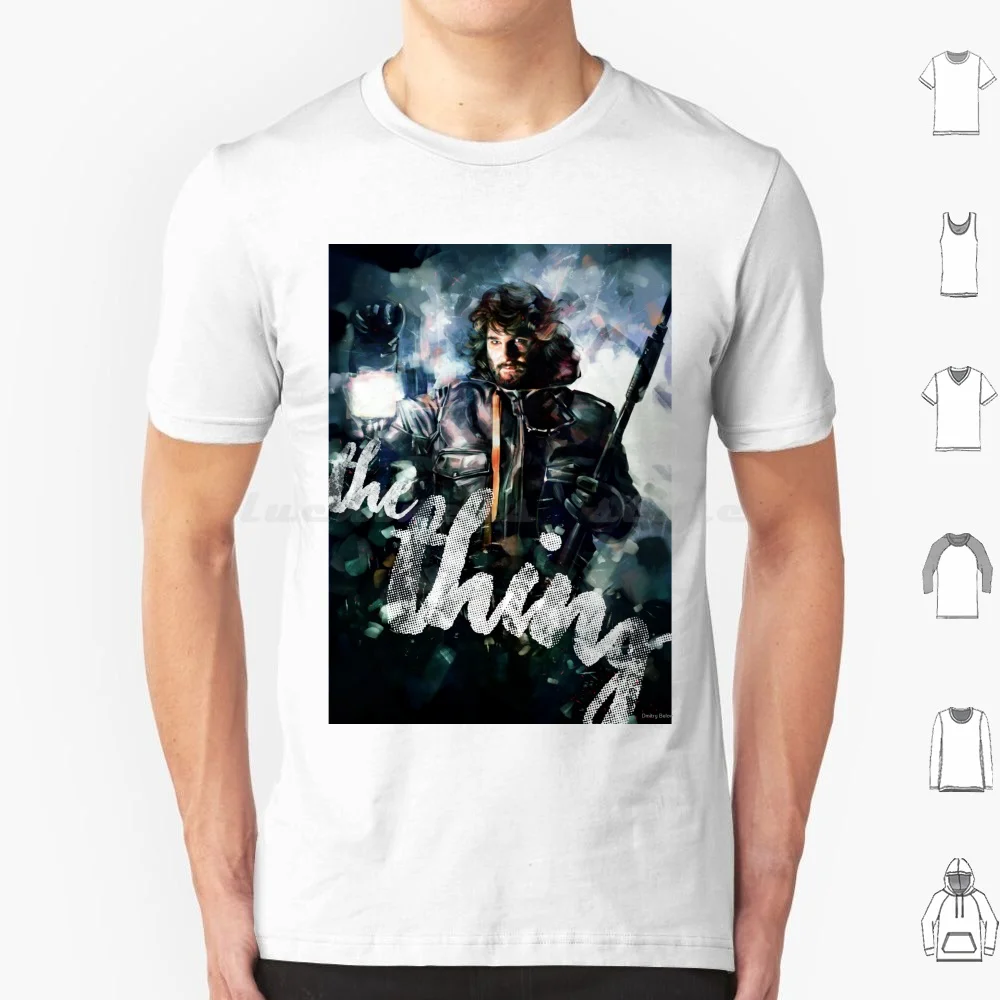 تي شيرت The Thing مقاس كبير 100% قطن The Thing فيلم رعب مخيف للهالوين نجار راسل الخيال العلمي الخيال العلمي #1