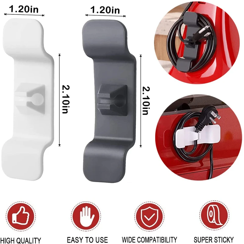 

1/6Pcs Cord Wrapper Hooks Clip Cable Wire Organizer Kitchen Appliance Wire Winding Protection Household Appliances Cable Winder