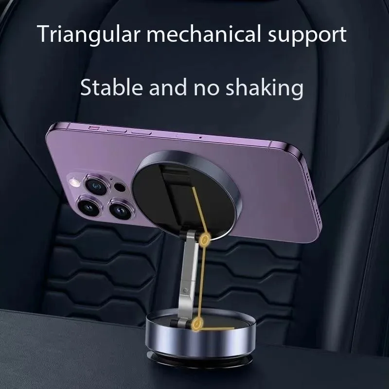 Magnetischer Handyhalter mit Vakuumfunktion, 360° °   Verstellbare und faltbare Auto-Handyhalterung mit starker magnetischer Kompatibilität für alle Handys.