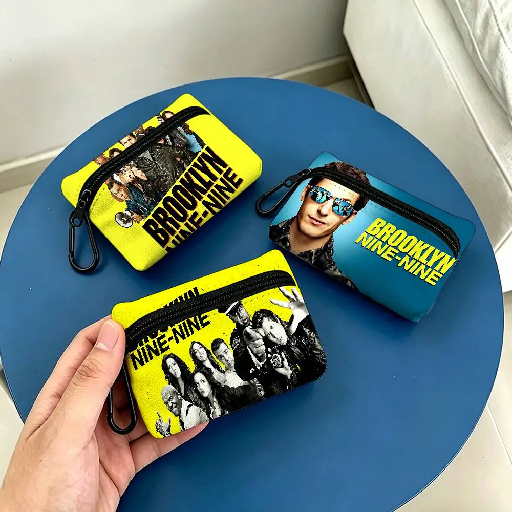 Movie B-Brooklyn Nine 99 Wear-resistant Oxford Cloth Coin Purse Portable Backpack Hanging Card Storage Bag