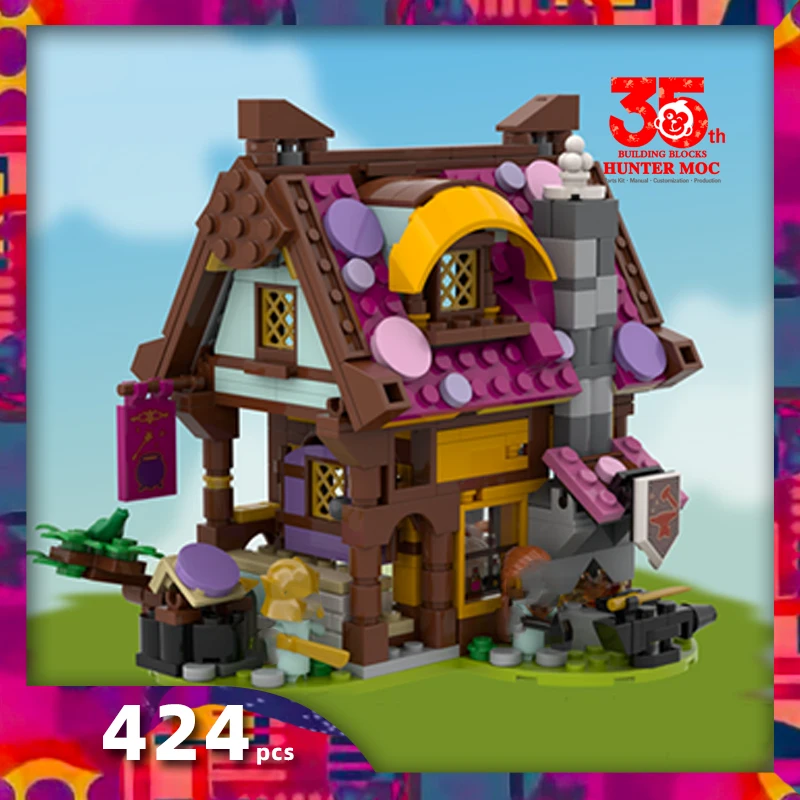 village house building blocks dreamzzz soldiers medieval blacksmith cottage moc sets forge helmets weapons